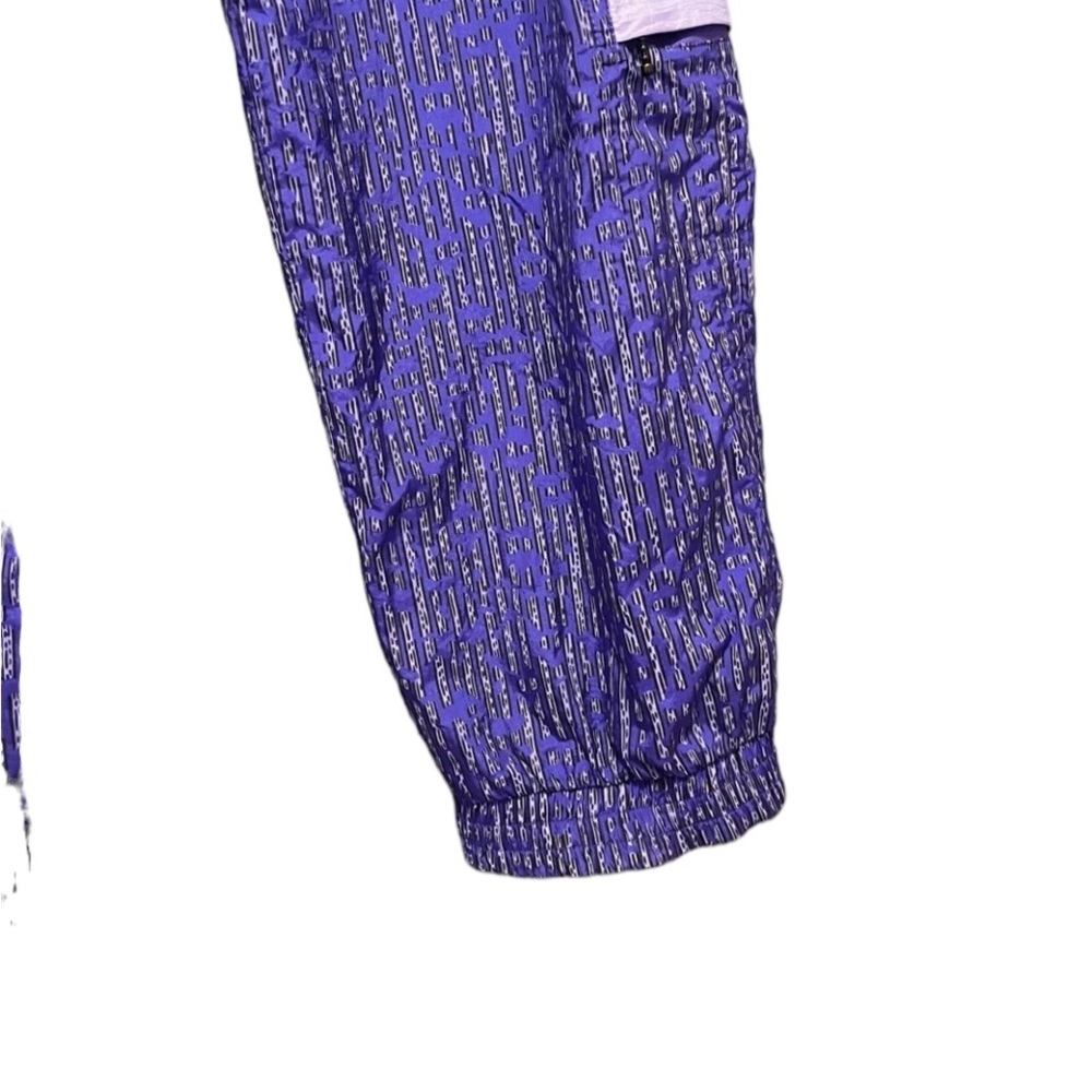 80s Vintage Kaelin two piece ski suit purple abstract 10 jacket pants - Picture 15 of 16